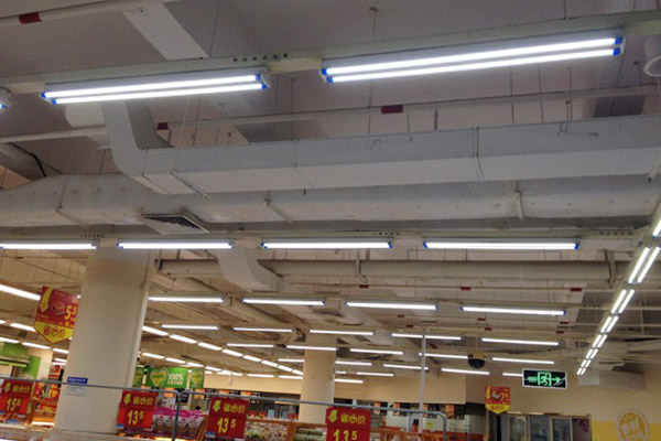 蓝白led日光灯应用效果